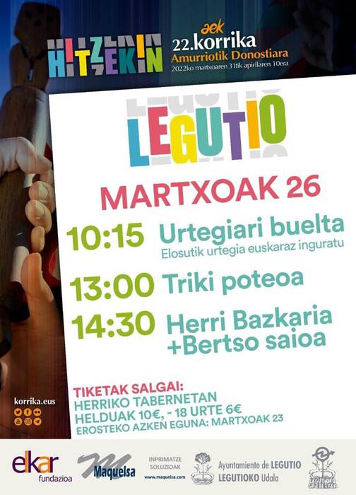 [KORRIKA KULTURALA] Urtegiari buelta+herri bazkaria