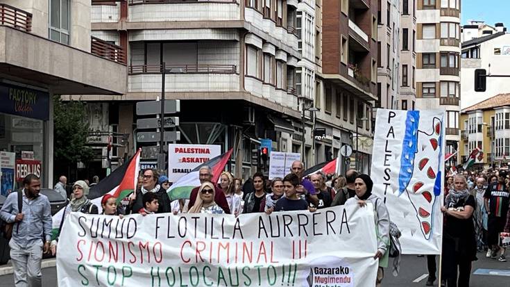 Mobilizazioak Gasteizen Palestinaren aldeko nazioarteko borroka egunean