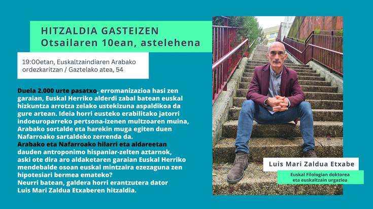 'Antzinaroko sustrai indoeuroparreko jende izenak: Araba eta Nafarroako sortaldea'
