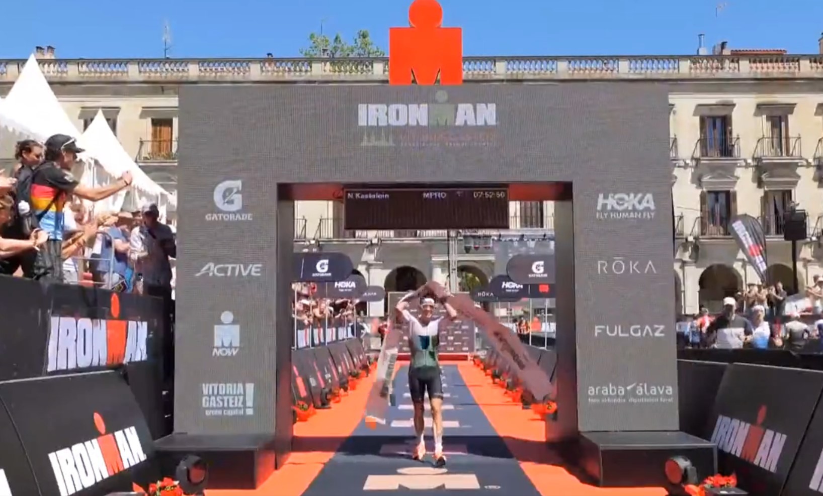 Nicolas Kastelein, Cameron Wurf eta Dominik Sowieja, Ironmaneko podiumean