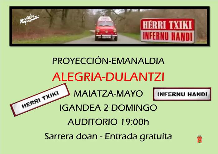 'Herri Txiki, Infernu Handi: Dulantzi' saioaren proiekzioa