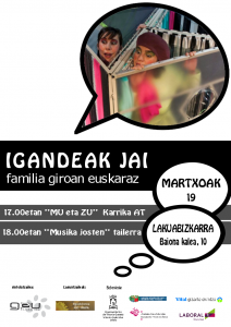 [IGANDEAK JAI] 'MU eta ZU' & musika josten tailerra