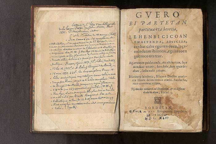 Euskararen historiaz jardungo dute datorren astean