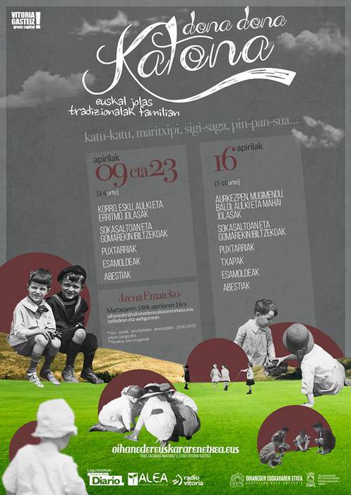 Dona dona katona, euskal jolas tradizionalak familian