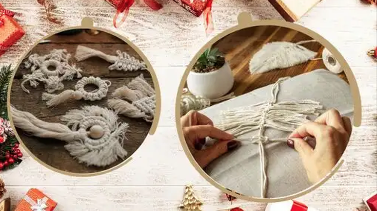 "Makramezko gabonetako apaingarriak"