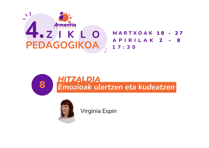 [4. ZIKLO PEDAGOGIKOA] 'Seme-alaba zoriontsuak, guraso lasaiak: giro emozional osasuntsua eraikitzen'