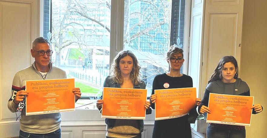 Hezkuntza "publiko, euskaldun eta propioaren" aldeko greba deitu dute martxoaren 25erako