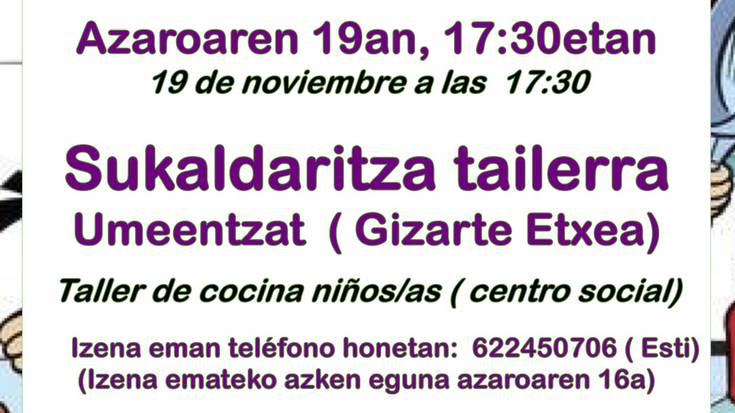 Sukaldaritza tailerra