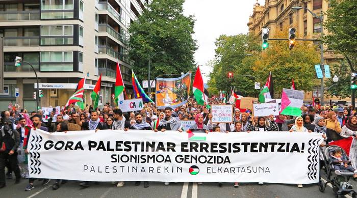 Bihar 24 orduko baraualdia hasiko dute Gasteizen, Palestinaren alde