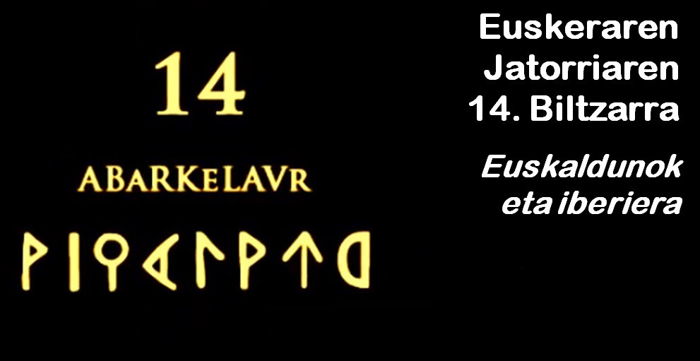 Euskararen eta iberieraren arteko lotura hizpide izango dute Eginon