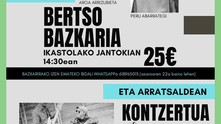 [EUSKARAREN EGUNA] Bertso bazkaria+kontzertua