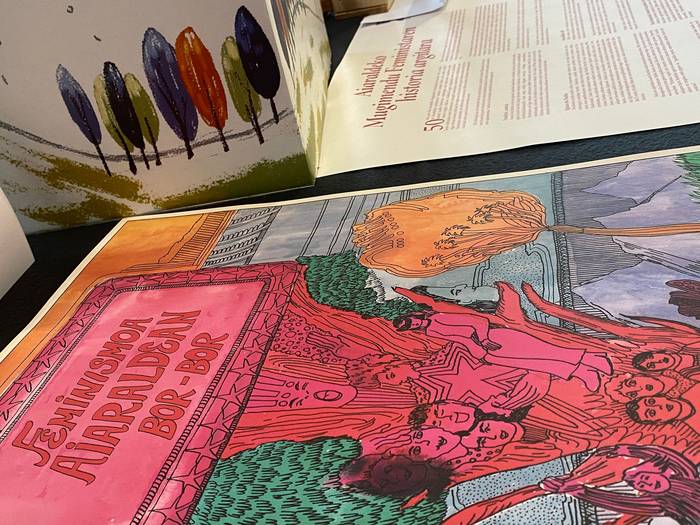 Aiaraldeko genealogia feministen posterra ondu du Raisa Alavak