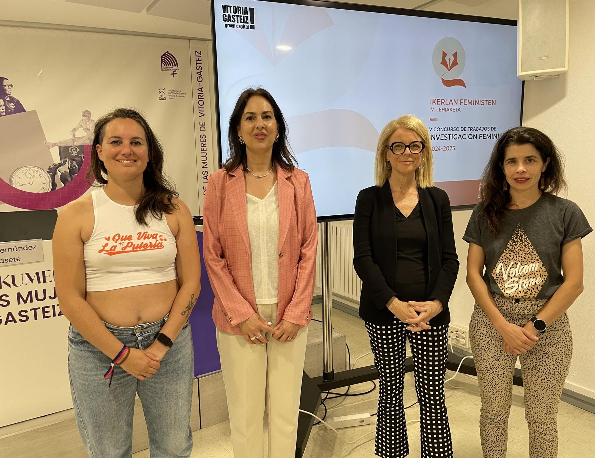 June Fernandezek eta Pilar Rodriguezek Ikerketa Feministaren V. Lehiaketaren proiektuak aurkeztu dituzte