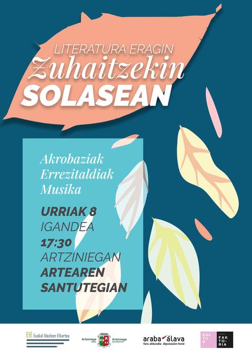 [ARTE HARTZE ZIKLOA] 'Zuhaitzekin Solasean', Rouge Elea konpainia eta Euskal Idazleen Elkartea