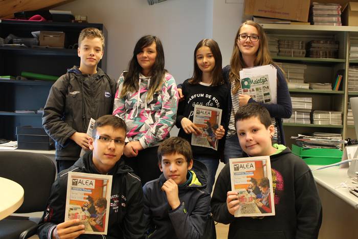 Samaniego ikastetxeko gazteak etorri dira bisitan