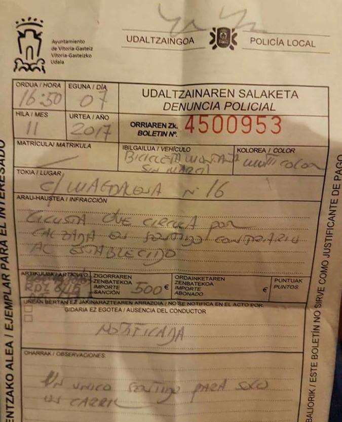 Zeresan handia ematen ari da udaltzainen arretazko greba