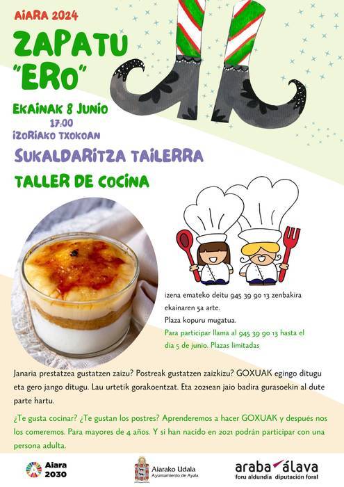 Zapatu Ero, sukalde tailerra