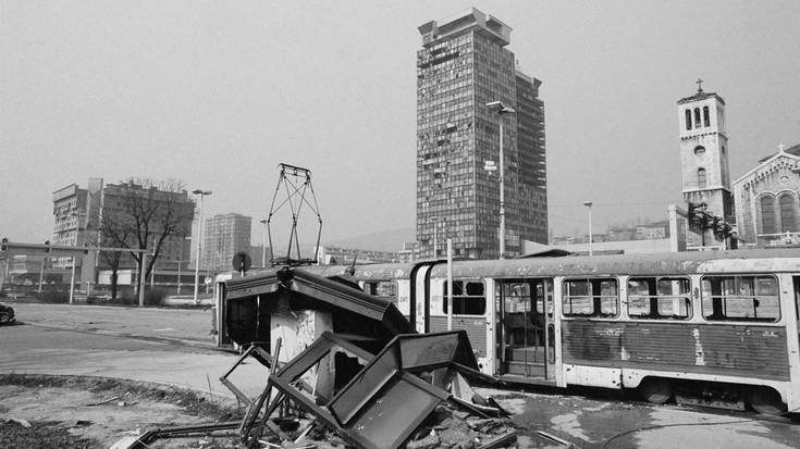 Gervasio Sanchezen 'Sarajevo, gerra eta bakea' erakusketa, Montehermoson