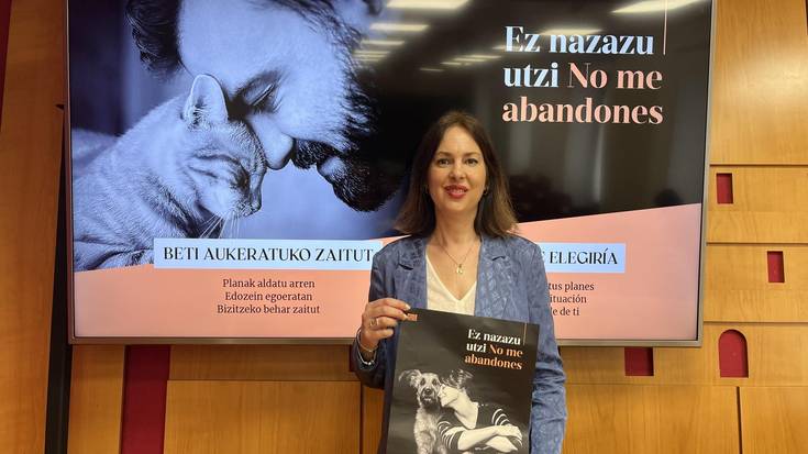 'Ez nazazu utzi' kanpaina abiatu du Gasteizko Udalak, animaliak abandonatzea saihesteko