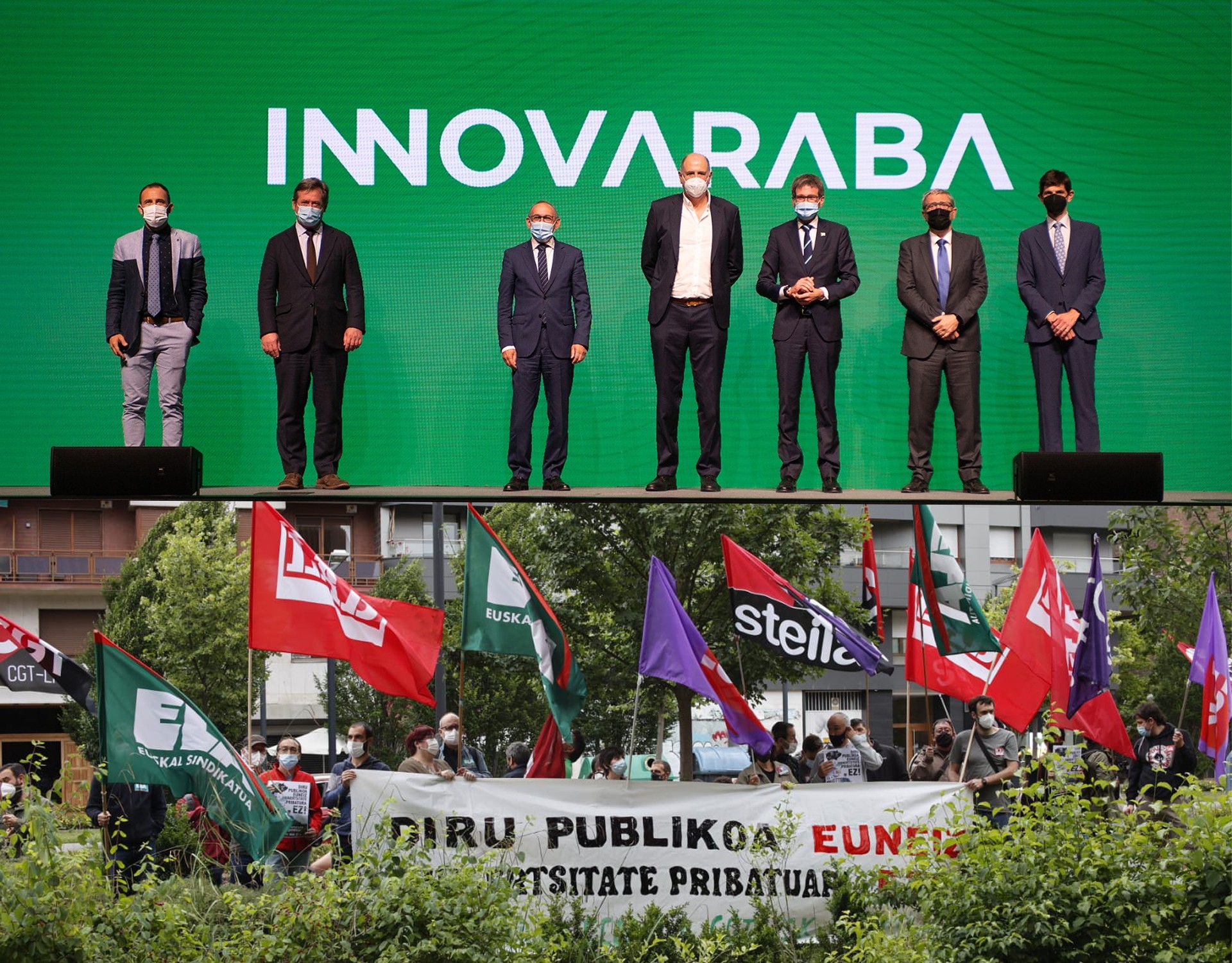 Innovaraba proiektuaren aurkezpenak aurrez aurre jarri ditu erakundeak eta sindikatuak