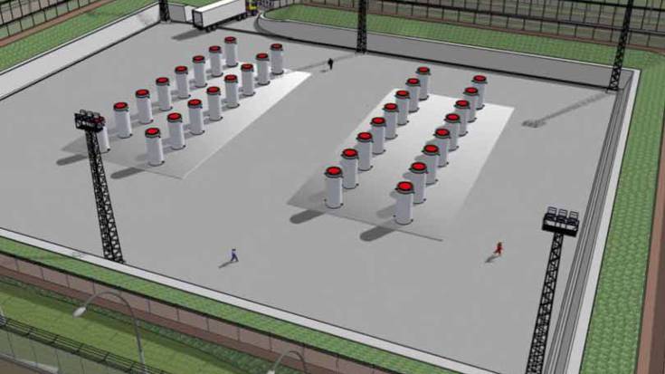 44 edukiontzi Garoñako erregaia jasotzeko