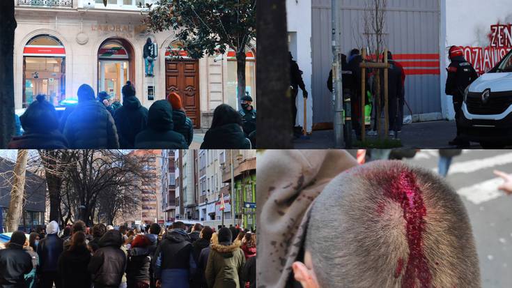 Protesta artean, Ertzaintzak Gasteizko Zentro Sozialista desalojatu du