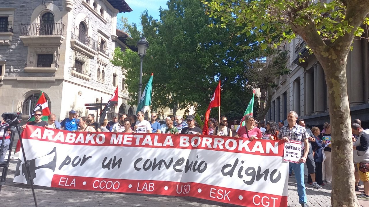 Arabako metalaren grebarako atzera kontaketa martxan