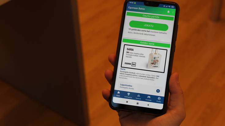 Egunean behin minutu bi jolasean