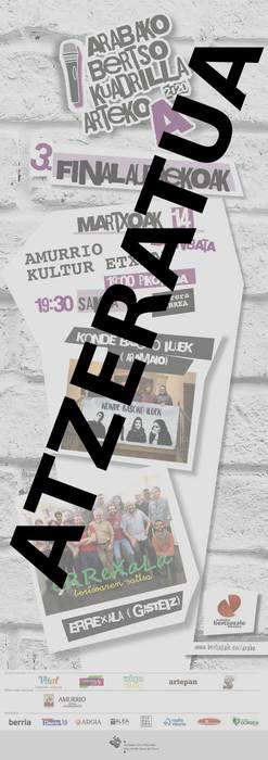 Kuadrillartekoaren azken txanpa atzeratuko da