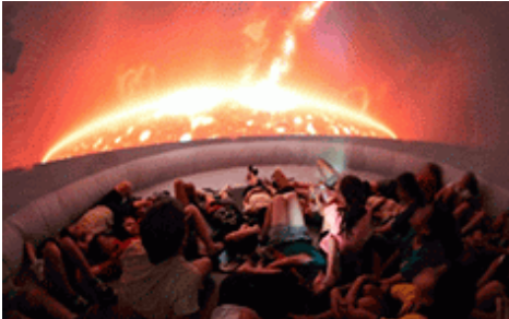 Bizi ezazu eklipsea, 4k 360º planetarioa