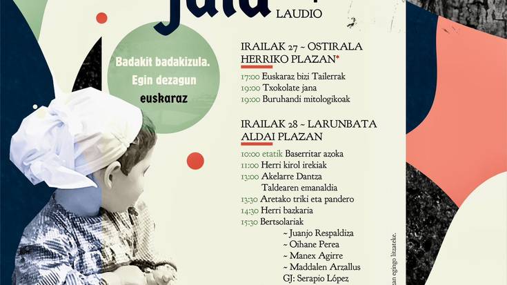 Euskal jaia, lantegiak, txokolate jana, buruhandien erakustaldia