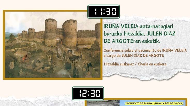 Iruña Veleiako aztarnategia, Julen Diaz de Argoterekin