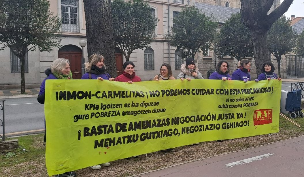 Gasteizko Inmon-Carmelitas egoitzako egoera salatu du LABek