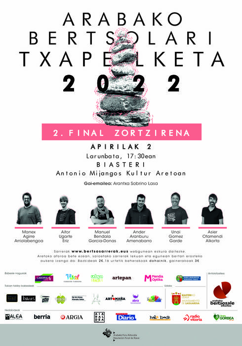 Ostiralean hasiko da Amurrion 2022ko Arabako Bertsolari Txapelketa