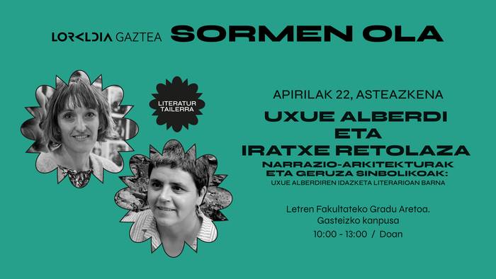 'Uxue Alberdiren unibertso literarioaren barna'