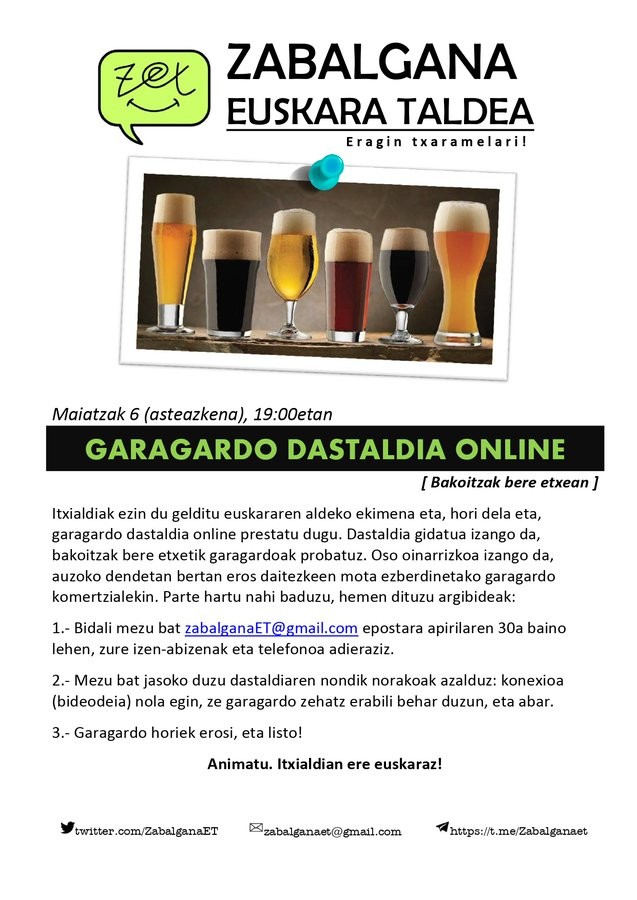 Garagardo dastaketa