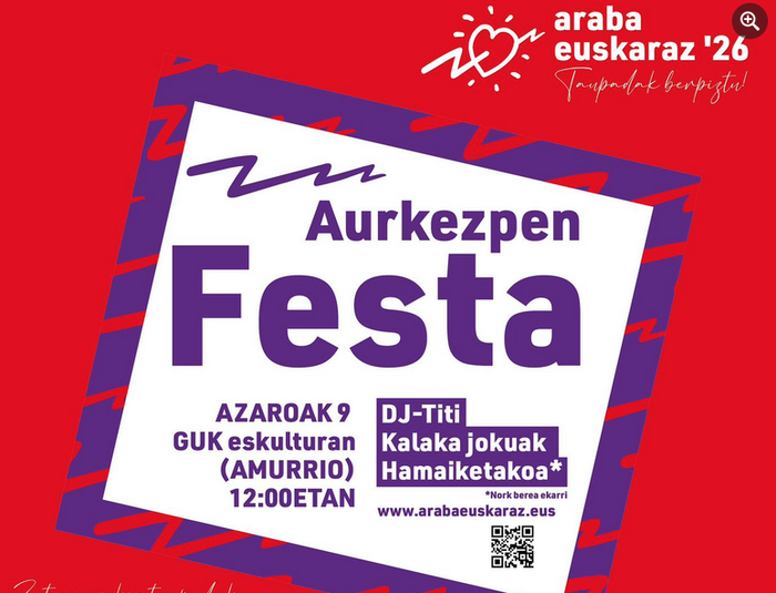 [ARABA EUSKARAZ´26] Aurkezpen festa