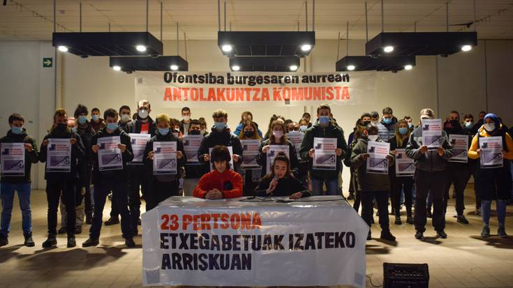 Etxegabetze arriskuan dauden 23 lagunen egoera salatu du Etxebizitza Sindikatuak