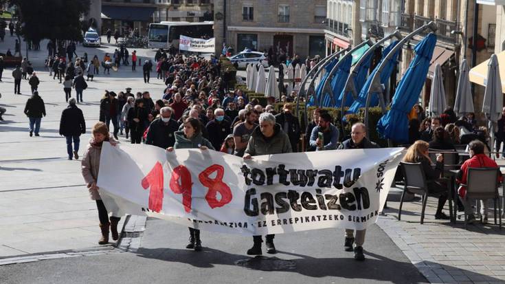 Gasteiz eta Aiaraldeko 250 tortura kasuen aitortza eta erreparazioa exijitu dute