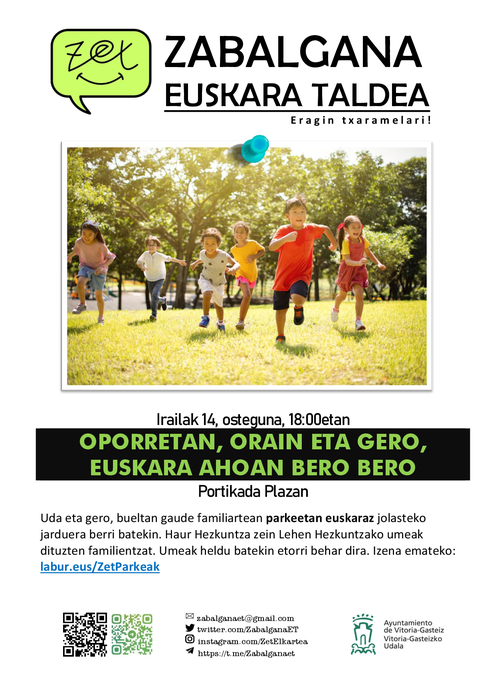Parkeak euskaraz