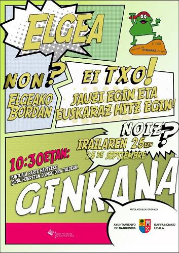 [GINKANA] Jausi egin eta euskaraz hitz egin