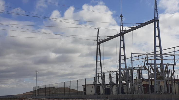 Babesguneetan, linea elektrikoa