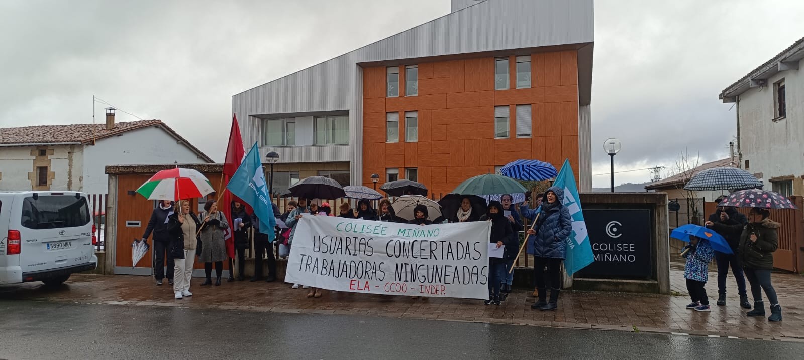 Protestak gogortuko dituzte Colisee Miñano erresidentzian