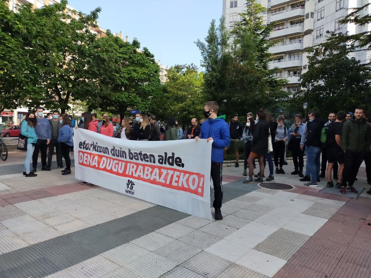 Aguraingo gazte batek deklaratu du Ernairen maiatzeko mobilizazioengatik auzipetuta