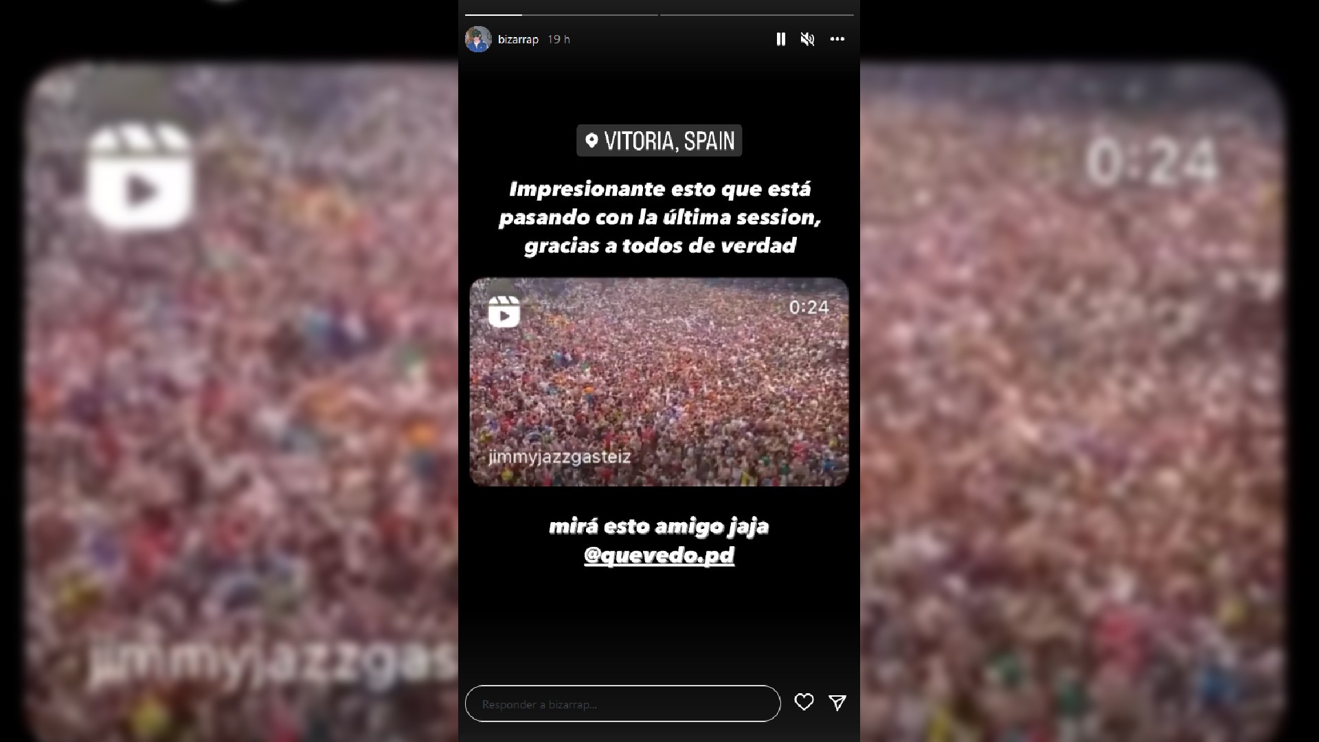 Bizarrapek "sinestezintzat" jo du Gasteizko txupinazoan bere azken saioarekin gertatutakoa