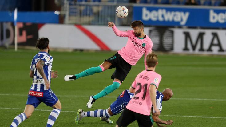 Alavesek urrezko puntua lortu du Bartzelonaren aurka