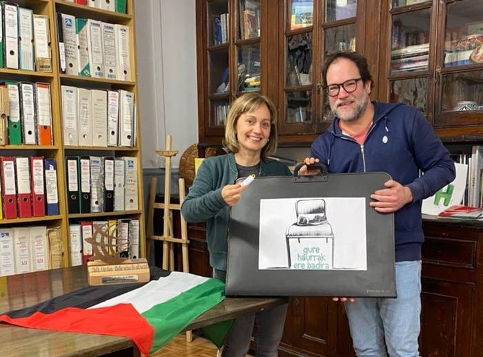 Palestinako umeentzako elkartasun mezuak