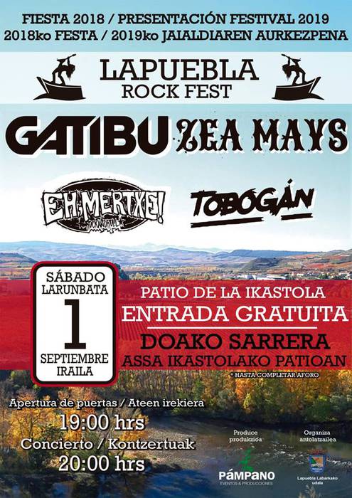 [LAPUEBLA ROCK] Gatibu, Zea Mays, Eh, Mertxe! 