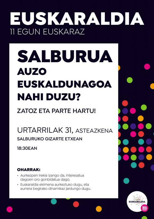 [EUSKARALDIA] Salburua auzo euskaldunagoa nahi duzu?