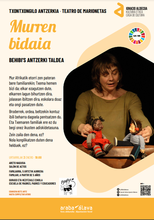 'Murren bidaia', Txotxongilo antzerkia Behibi’s Antzerki Taldea